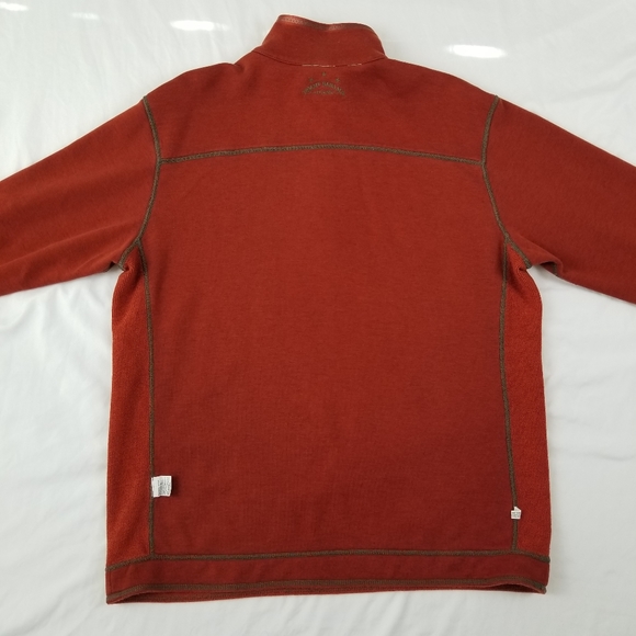 Tommy Bahama Men Reversible Sweater Half-zip Pullover Casual Sweater Orange XL - Picture 10 of 10